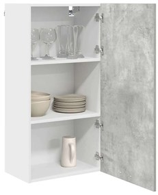 Függő szekrény Riga Beton szürke és fehér 50 x 31 x 100 cm