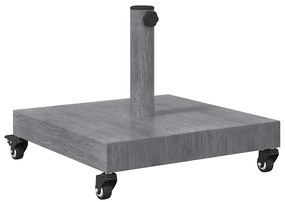 Kültéri Napernyő Tartók Sötét fa 45 x 45 x 32 cm Acél, Beton