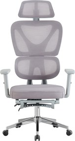 Irodai szék, szürke/króm, DEMOS