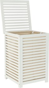 Szennyestartó kosár, lakkozott, banbusz/féher/bézs, BASKET