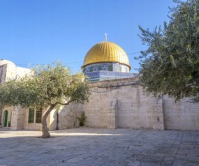 Poszter 60x50cm Al-Aksza mecset, Assaf Frank