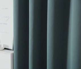 Kék-zöld OXFORD függöny 140x250 cm Felfüggesztés: Fém gyűrűk