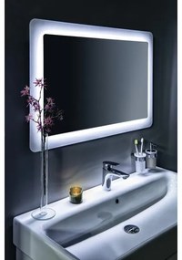 Gedy - Falra szerelhető fogkefe tartó PIRENEI lágy üveg/fényezett króm