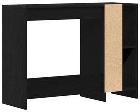 Íróasztal Fekete Tölgy 102,5x35x75 cm Műszaki Fa