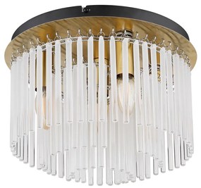 Globo 15698DM - Mennyezeti lámpa GORLEY 5xE27/60W/230V átm. 32 cm arany