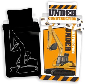 Világító pamut ágynemű BAGR narancssárga Ágyneműhuzat mérete: 70 x 90 cm | 140 x 200 cm