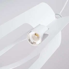 Sollux SL.1360 - Csillár zsinóron NICUS 1xE27/15W/230V fehér