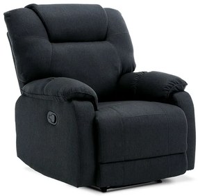 Manuálisan Állítható TV- és Relaxfotel Szürke Színben, Szövet Kárpitozással. TV-4088