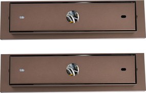 2 darabos modern sötét bronz állítható fali lámpa USB-C-vel, LED-del - Modric