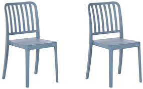Kék kerti szék kétdarabos szettben SERSALE Beliani