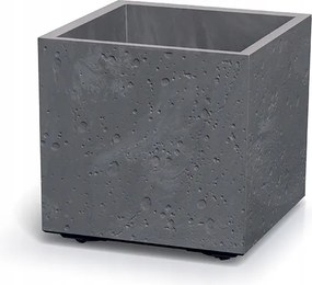 Műanyag virágcserép Sierras Négyzet Alakú Beton Hatású marengo 28,8 cm