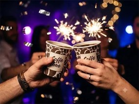 Papírpohár, 3 dl, 20 db, Party, mintás (KHMU380)
