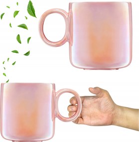 Porcelán Bögre Nagy Teás Bögre Kávé Víz Gyümölcslé 360ML Színes