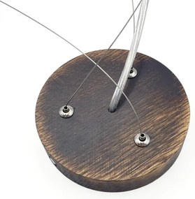 Brilagi - LED csillár kábellel CARVALHO SMOKEY 3xE27/60W/230V tölgy átm. 47,5 cm