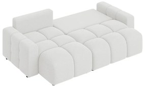 Fehér kinyitható sarokkanapé (variálható) Luki – Ropez