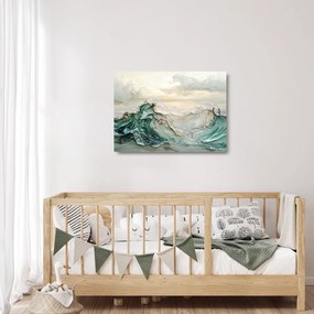 Üveg kép - 3D tengeri absztrakció (70x50 cm)