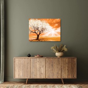 Narancssárga fa képe (üvegen) (70x50 cm)