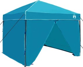 vidaXL Tetősátor Kék 243 x 243 x 251 cm szövet