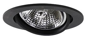 6 darabos modern, fekete, dönthető süllyesztett spotlámpa készlet AR70 - Cisco