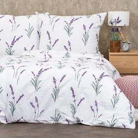 4Home Lavender pamut ágyneműhuzat, 140 x 200 cm, 70 x 90 cm, 140 x 200 cm, 70 x 90 cm
