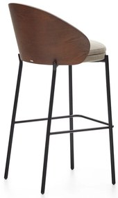 Barna-bézs bárszék (ülésmagasság 77 cm) Eamy – Kave Home