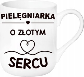 Ajándék Bögre Arany Szívű Ápolónő Születésnap Karácsony +csomagolás