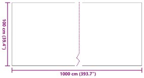 vidaXL Mesterséges Fű Fekete 10x1 m