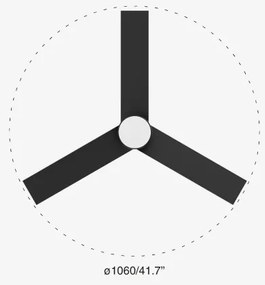 FARO 34296-1TW- LED szabályozható RUDDER ventilátor LED/18W/230V 2700/4000/6500K