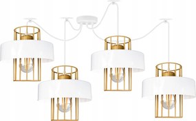 Mennyezeti lámpa lógó csillár Loft fehér arany mennyezeti lámpák a nappaliba