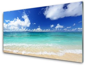 Üvegkép Sea Beach Landscape 120x60cm 2 fogas