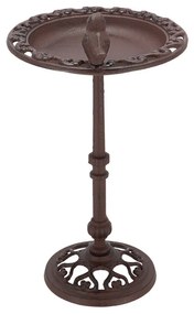 Öntöttvas álló madáritató és -etető, 38 cm