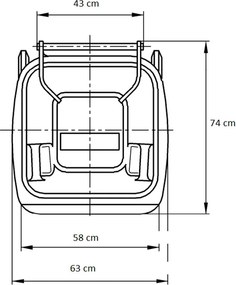 Hulladéktároló 240L barna