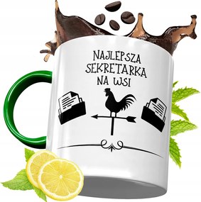 Zöld Bögre Titkárnőnek Születésnapi Ajándék Nyomtatott Fotóval