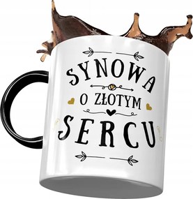 Fekete Bögre Fia Fiának Ajándék Nyomtatott Fotóval