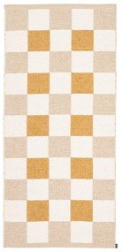 Okkersárga-bézs kültéri-beltéri futószőnyeg 70x160 cm Pix Vanilla Ochre – Pappelina
