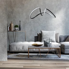 LED Csillár zsinóron TESORO LED/48W/230V fekete