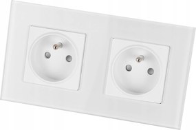 Dupla üveg aljzat fehér Dupla keret és 2 x Miuun aljzat szett