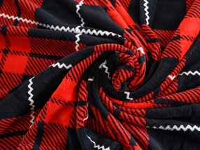 Mikroplüss ágyneműhuzat ALBURY piros Ágyneműhuzat mérete: 70 x 90 cm | 140 x 220 cm