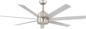 EGLO 35021 AZAR Ventilátoros lámpa Szatén Nikkel, Csiszolt Alumínium IP20