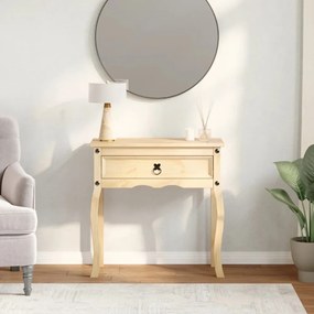 Corona tömör fenyőfa konzolasztal 73 x 35 x 73 cm