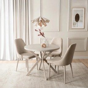 LUGO bővíthető asztal 90–190 cm, kasmír