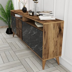Milan - Walnut, Black Marble