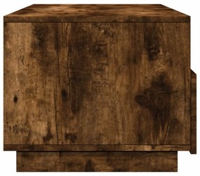 füstös tölgy színű dohányzóasztal LED-lámpákkal 90x49x40 cm