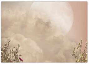 Kép - Rózsaszín telihold (70x50 cm)