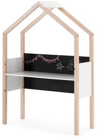 Borovi fenyő gyerek íróasztal 40x100 cm Roxana – Marckeric