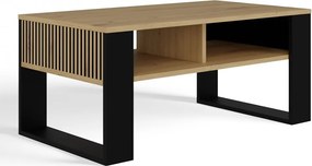 MIX 2P dohányzóasztal, 90x50x58 cm, tölgy-fekete