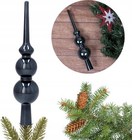 Antracit csúcs, Törhetetlen kis spicc karácsonyfadísz 20 cm