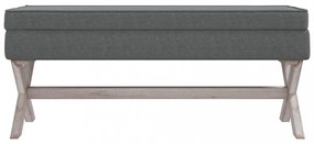 sötétszürke szövet tárolóülőke 110 x 45 x 49 cm
