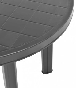 antracitszürke műanyag kerti asztal 89 cm