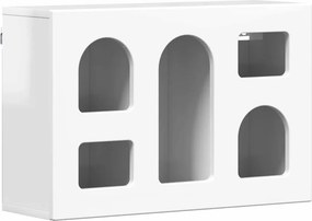 vidaXL Függő szekrény Magas Fényű Fehér 60 x 20 x 40 cm Faanyag